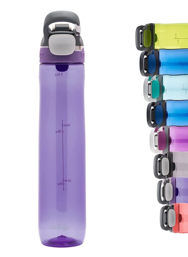 كونتيجو زجاجة مياه كونتيجو كورتلاند تريتان | سهلة الاستخدام بيد واحدة، مانعة للانسكاب والتسرب، خالية من مادة BPA، مزودة بتقنية الإغلاق التلقائي، سعة 720 مل - Image 1